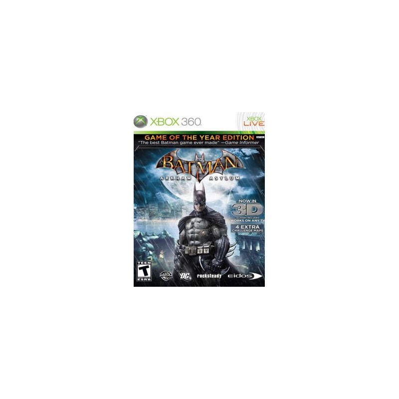 BATMAN ARKHAM ASYLUM  GOTY XBOX 360